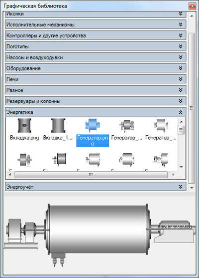 Графическая библиотека SCADA DataRate - объекты Энергетики